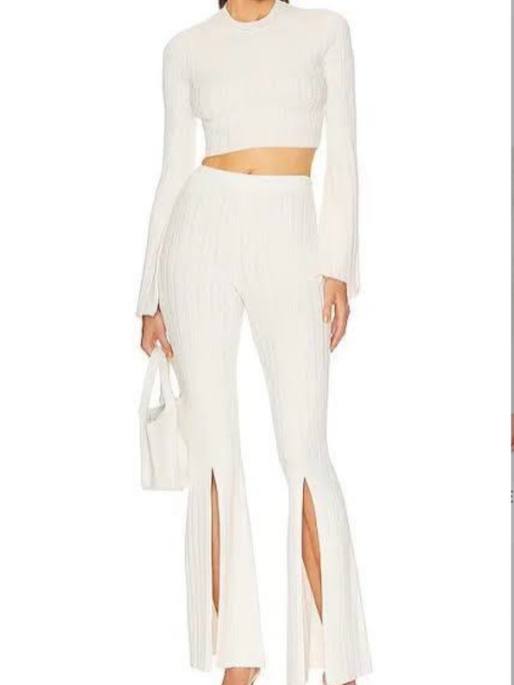 x REVOLVE Amaran Knit Top & Pants in Ivory MICHAEL COSTELLO - SET